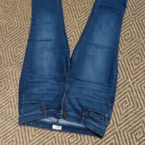 LOFT Frayed Hem Skinny Jeans | Size 10 | Stretch Denim Blue